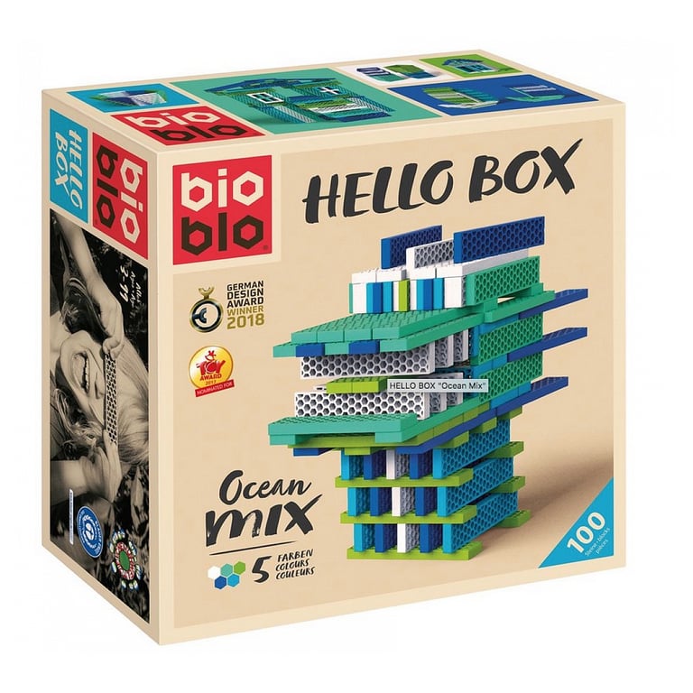 Boîte de Jeu de Construction Océan Briques Bioblo Écologiques Neuf