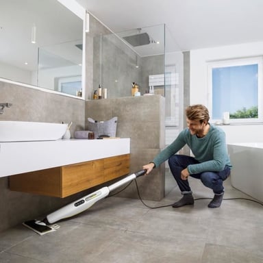 SC 3 Upright EasyFix - Scopa a vapore - 1600W - Si riscalda rapidamente in 30s - Pulisce 60 m²Elimina fino al 99,99% dei virus