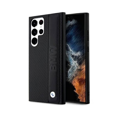 Cover per Galaxy S23 Ultra in pelle di lusso dal design traforato