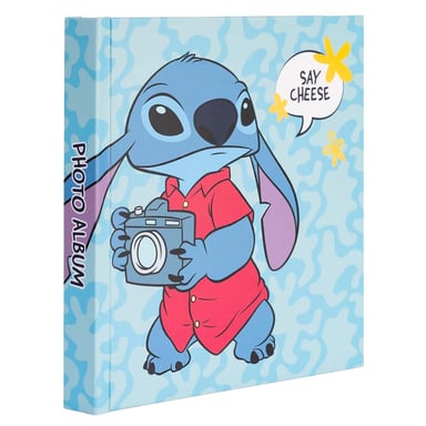 Disney Álbum de fotos tropical Coser 22 bolsillos rígidos de 16x16 cm Azul