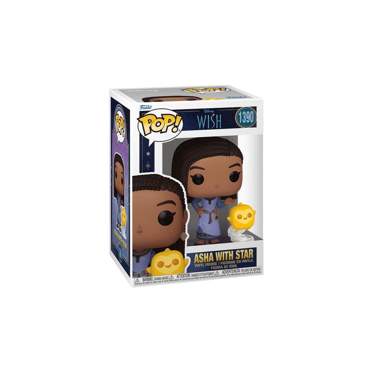 Figurine Funko Pop! Disney: Wish Asha with Star et Adulte - vue 2