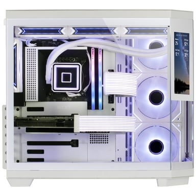 Mars Gaming MC3TCORELCDW carcasa de ordenador Midi Tower Blanco