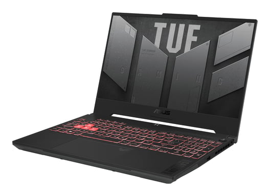 ASUS TUF Gaming A15 TUF507NVR-LP084W laptop AMD Ryzen™ 7 7435HS Ordinateur portable 39,6 cm (15.6'') Full HD 16 Go DDR5-SDRAM 512 Go SSD NVIDIA GeForce RTX 4060 Wi-Fi 6 (802.11ax) Windows 11 Home Noir, Gris