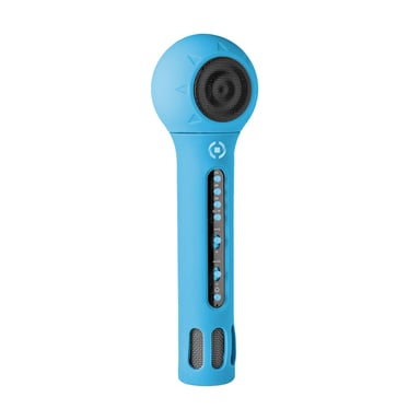 Micrófono Celly Kidsfestival azul con altavoz Bluetooth azul