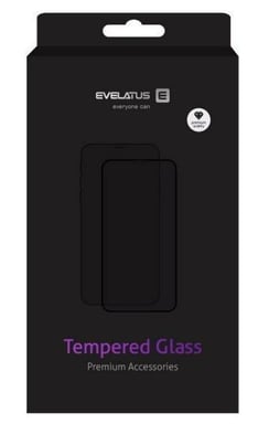 Evelatus Corning Gorilla Ultra 10x Super Tough 3D Glass para Apple iPhone 14/13/13 Pro Negro