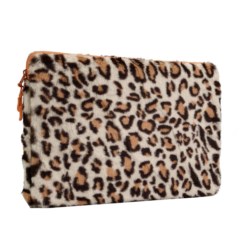 imoshion Pochette ordinateur Fluffy 15 16 pouces Leopard Neuf
