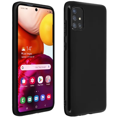 Funda para Samsung Galaxy A51 Gel de Silicona Flexible Resistente Ultra Fina Negra