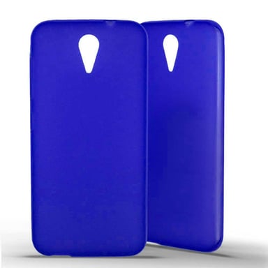 Coque silicone unie compatible Givré Bleu HTC Desire 620