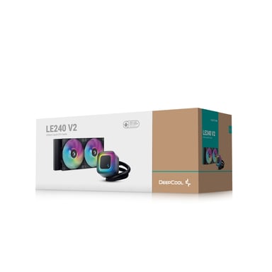 DeepCool LE240 V2 Processeur Refroidisseur de liquide tout-en-un 12 cm Noir