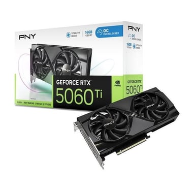 PNY - Carte graphique - GeForce RTX 5060 Ti - 16GB - Overclocked Dual Fan DLSS 4