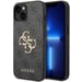 Guess Coque 4G Metal Logo Backcover pour Apple iPhone 14 - Gris