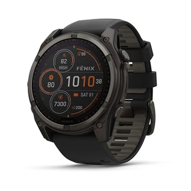 Garmin fenix 8 3,56 cm (1.4'') 51 mm Numérique 280 x 280 pixels Écran tactile Titane Wifi GPS (satellite)