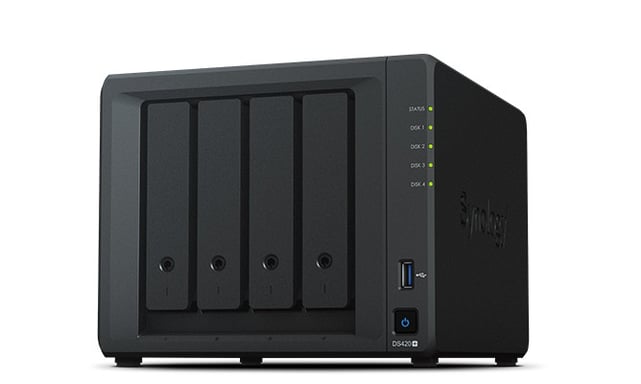 Synology DiskStation DS420+ servidor de almacenamiento NAS Escritorio Intel® Celeron® J4025 2 GB DDR4 0 TB Negro
