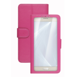 Celly Unica View funda para teléfono móvil 14 cm (5.5'') Folio Rosa