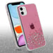 Funda rígida para Apple iPhone 11 PRO en rosa con purpurina Funda protectora de silicona TPU flexible con purpurina