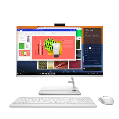 Lenovo IdeaCentre AIO 3 27ALC6 AMD Ryzen™ 5 7430U 68,6 cm (27'') 1920 x 1080 Pixeles PC todo en uno 16 GB DDR4-SDRAM 512 GB SSD Windows 11 Home Wi-Fi 6 (802.11ax) Blanco