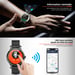Montre Connectée Android iOS Smartwatch 1.3 Pouce IP65 Cardio Cuir Noir YONIS