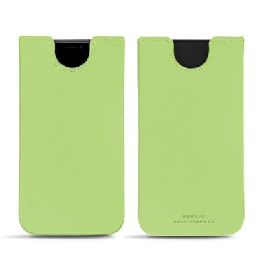 Pochette cuir Apple iPhone Xs Max -  - Vert - Simili cuir