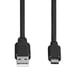 Câble USB-C, USB-2.0, c . mâle USB-C - c . mâle USB-A, 480 Mbit/s, 1, 80m
