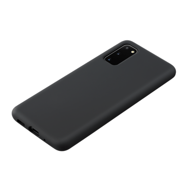 Custodia morbida in gel di silicone per Samsung Galaxy S20, nero satinato