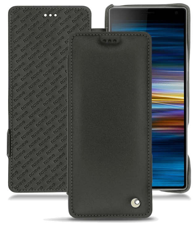 Housse cuir Sony Xperia 10 Plus - Rabat horizontalNoir