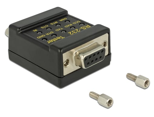 DeLOCK 2xDB9 DB9 Nero (Delock RS-232 Tester DB9 female > DB9)