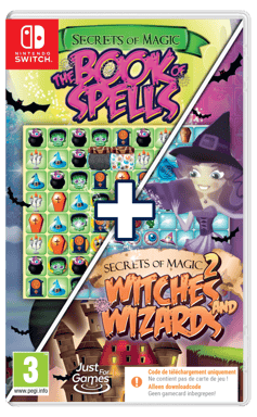 Secrets Of Magic (1+2) The Book of Spells + Witches and Wizards SWITCH (Code de téléchargement)