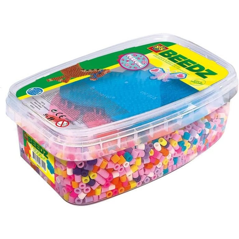 Kit perles à repasser SES Creative 5000 parfumées Chevaux et papillons multicolore Rose - Neuf
