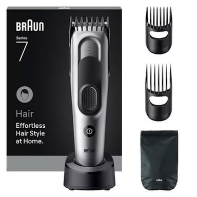 Braun HC7590 tagliacapelli Nero, Argento 17 Nichel-Metallo Idruro (NiMH)
