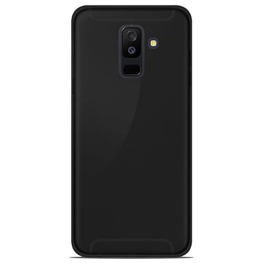Coque silicone unie compatible Givré Noir Samsung Galaxy A6 Plus 2018