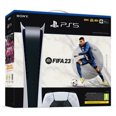 Pack PS5 & Fifa 23 Console de jeux Playstation 5 Digitale Bon état