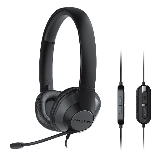 Casque Creative Labs HS-720 V2 – Avec Fil, Micro Antibruit, Idéal Bureau - vue 3
