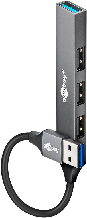 Goobay 74456 hub & concentrateur USB 3.2 Gen 1 3.1 Gen 1 Type A 5000 Mbit/ Neuf