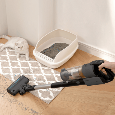 LEVOIT Aspirateur sans fil LVAC-200 avec une brosse anti-emmêlement, moteur de 180W et tête flexible à 180°.