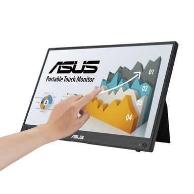 ASUS ZenScreen MB16AHT 39,6 cm (15,6'') 1920 x 1080 píxeles Full HD Flat Panel PC Touchscreen Negro