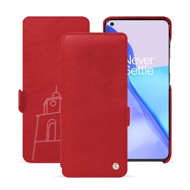 Housse cuir OnePlus 11 -  - Rouge - Cuir lisse premium
