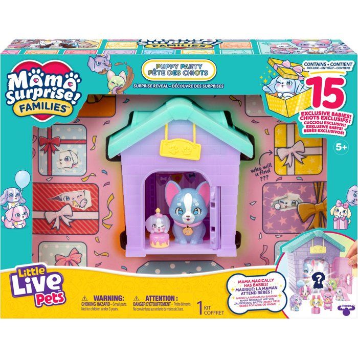 Figurines Little Live Pets Fête des Chiots Mama Surprise Familles - vue 2