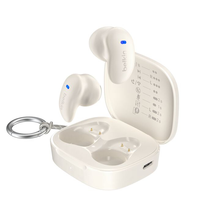 Écouteurs Bluetooth Belkin SoundForm Anywhere – Autonomie 26h, IPX4, Confort Optimal - vue 8