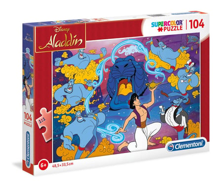 Clementoni Aladdin Jeu de puzzle 104 pièce(s) Dessins animés - Neuf