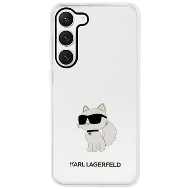 Funda Karl Lagerfeld Ikonik Choupette para Samsung Galaxy S23, transparente