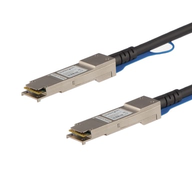 StarTech.com Cable de 1m Twinax Direct Attach QSFP+ a QSFP+ - 40G Compatible con Cisco QSFP-H40G-CU1M - DAC Cobre 40 GbE - Módulo Pasivo de Bajo Poder 40 Gbps - Firepower C9200 C9400