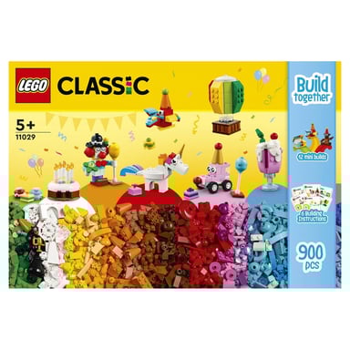 LEGO® Classic 11029 caja de fiesta creativa - 900 piezas para momentos inolvidables
