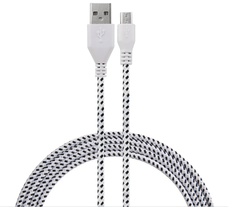 Cable Tressé pour Manette Playstation 4 PS4 3m Universel Chargeur Connecteur Micro USB Tissu Tissé L