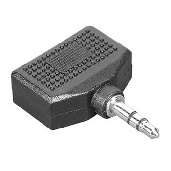 Adattatore audio Hama 3,5 mm Plug Stereo - 2 x 3,5 mm Jack Stereo 3,5 mm M 2 x 3,5 mm F Nero