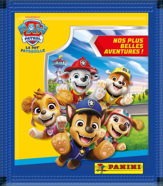 Boîte PANINI LA PATPATROUILLE 11 NOS PLUS BELLES AVENTURES 36 pochettes 180 stickers - vue 3