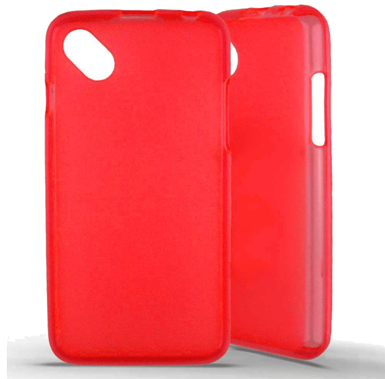 Coque silicone unie compatible Givré Rouge Wiko Sunset 2