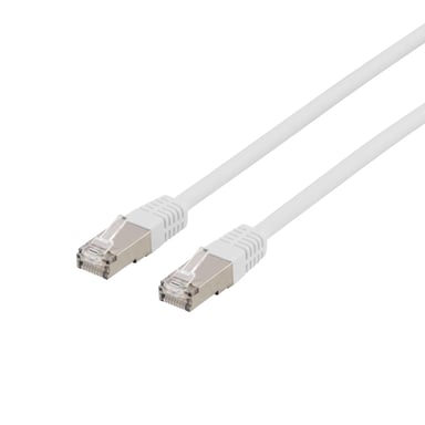 Deltaco STP-615VAU cavo di rete Bianco 15 m Cat6a U/FTP (STP)