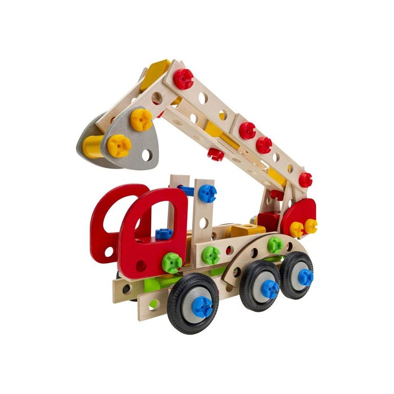 HEROS Constructor Camion de pompier à construire En bois 100 % certifié FSC® 155 pièces Dès - vue 3