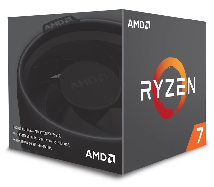 AMD Ryzen 7 2700 3.2 GHz 8 coeurs 16 filetages 16 Mo cache Socket AM4 Box - vue 4