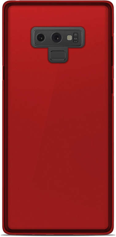 Coque silicone unie compatible Givré Rouge Samsung Galaxy Note 9